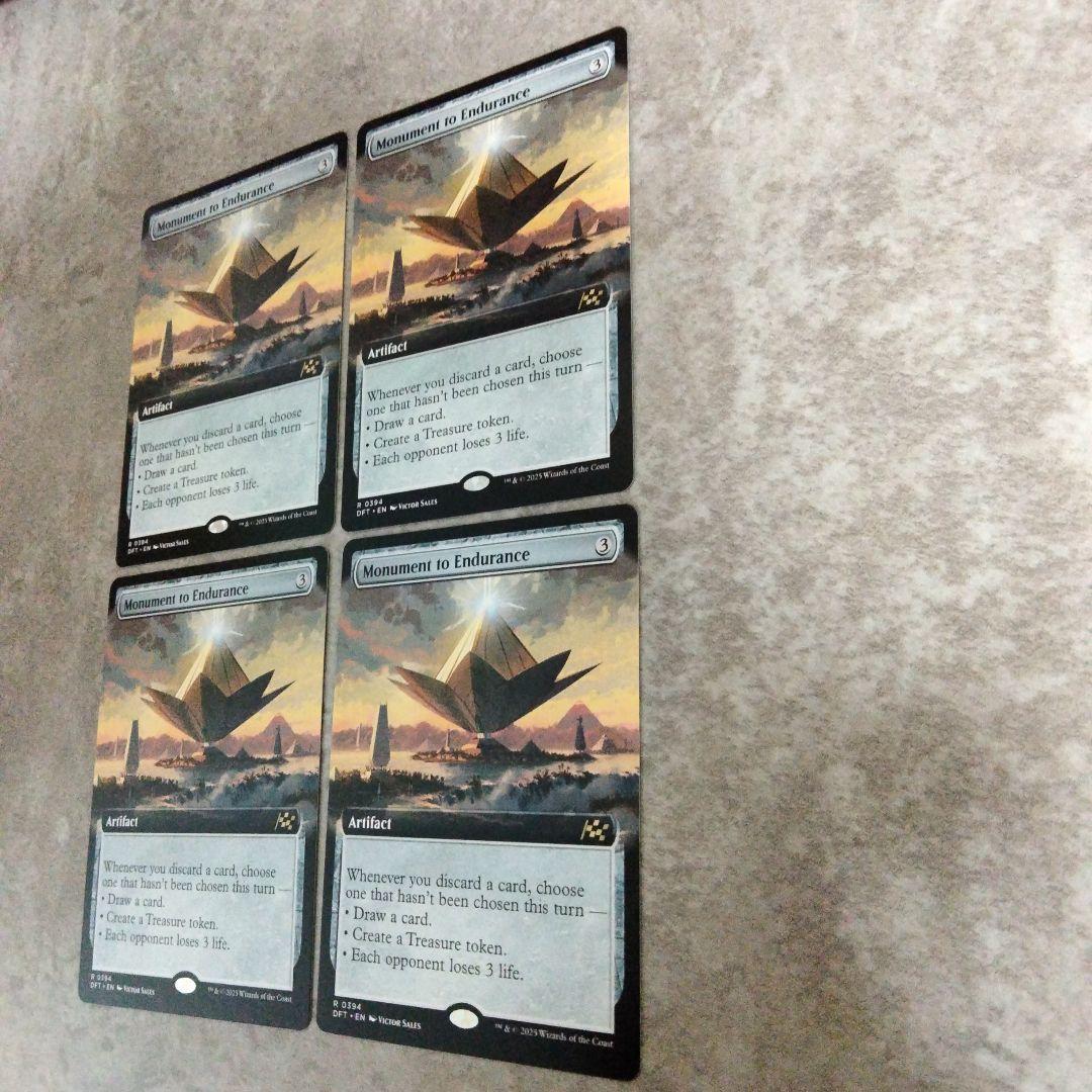 MTG　英語版　忍耐の記念碑　４枚セット