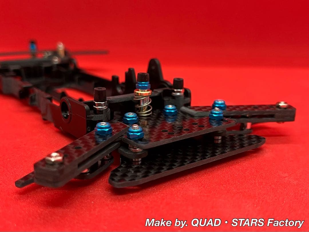 【ミニ四駆・VZ用】2軸ATピボットバンパー＋1軸アンカー＋軽量加工シャーシ