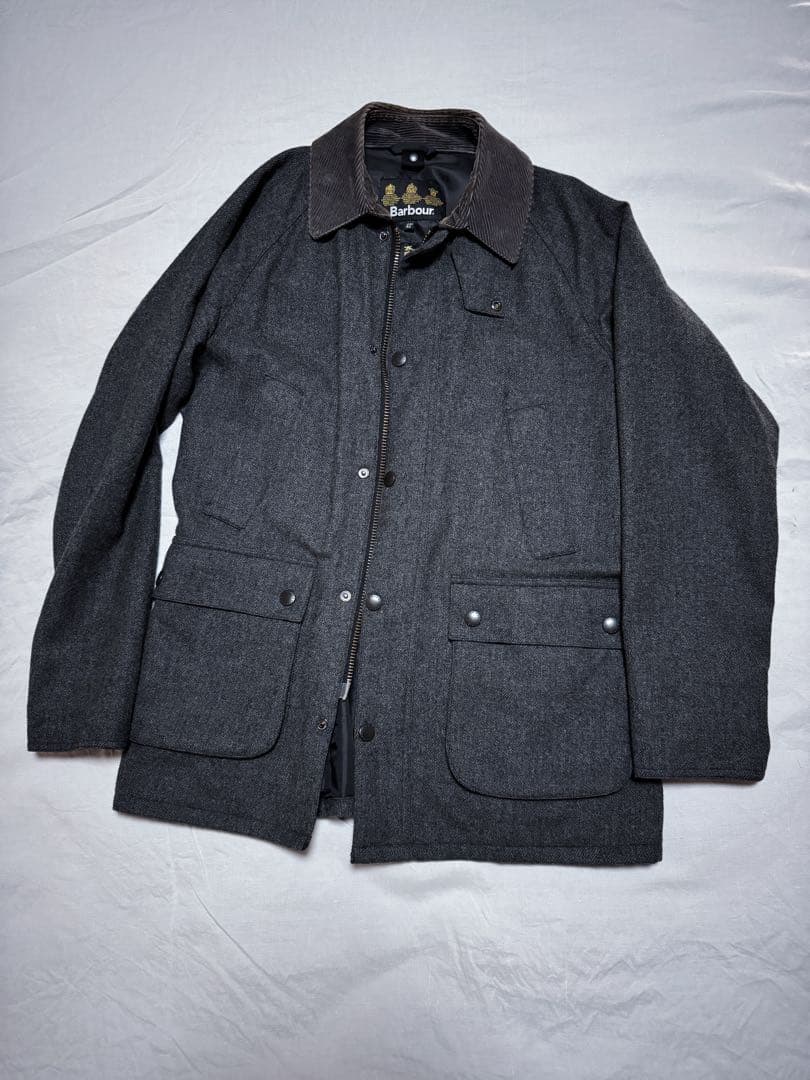 Barbour Bedale SLウールツイードジャケット 42 グレー