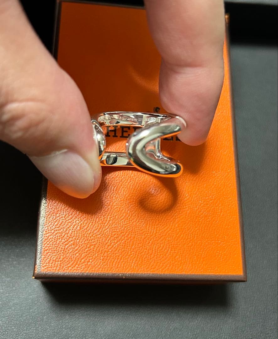 【新品未使用】エルメス　GM61 オスモズ　リング　シェーヌダンクル