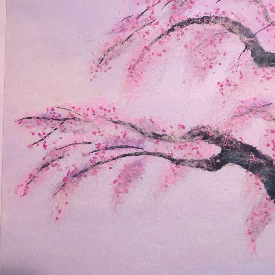 期間限定値下げ！【ちぎり絵】　桜の宴　(P 10サイズ)　暮らしに彩りを