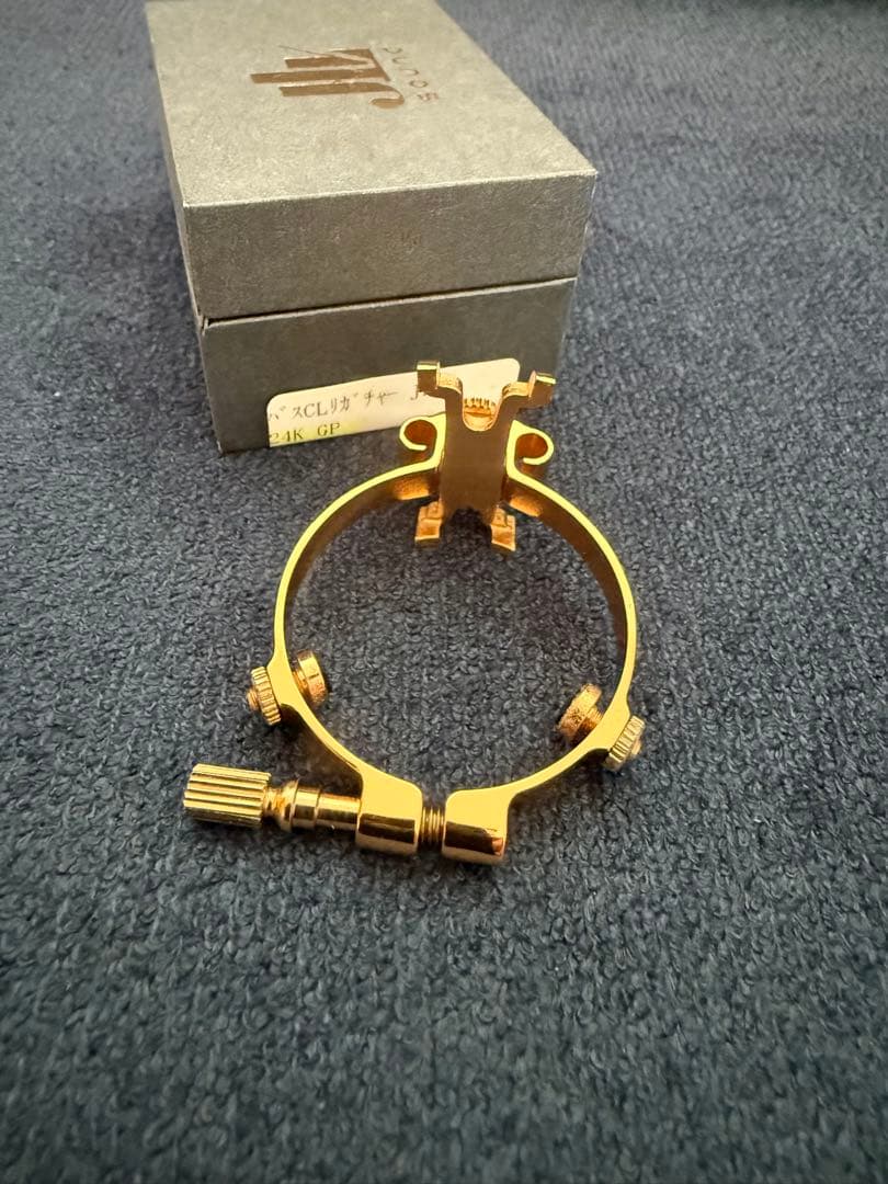 JLV バスクラ用リガチャー 24K バスクラリネット　美品