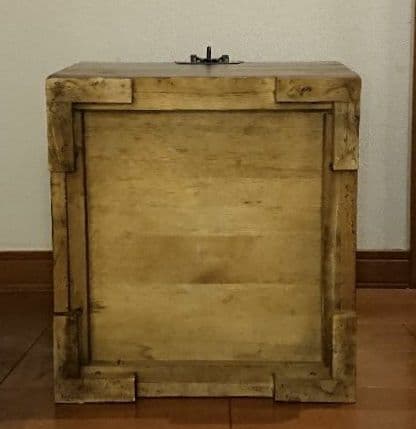 アンティーク雑貨 昭和レトロ 古い 木箱 ゴミ箱 収納箱 ボックス