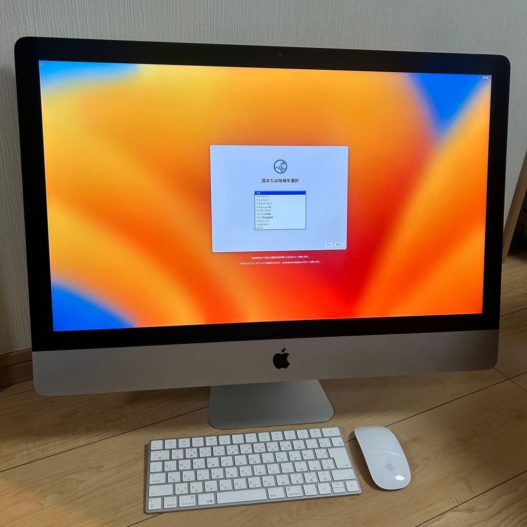 メモリ40GB★Apple iMac 27インチ 2017 1TB Corei5