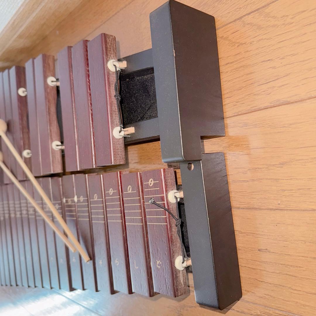 ゼンオン シロホン ZX-32P 卓上木琴 バチ・箱付き