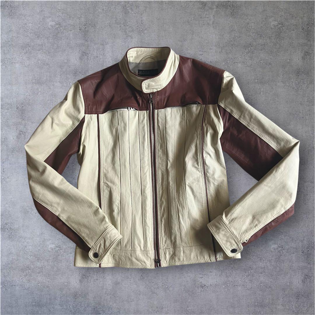 90s 00s archive Morgan homme 本革レザーライダース