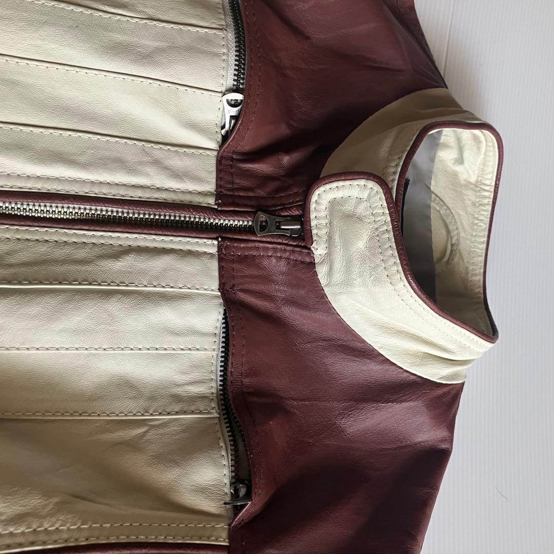 90s 00s archive Morgan homme 本革レザーライダース