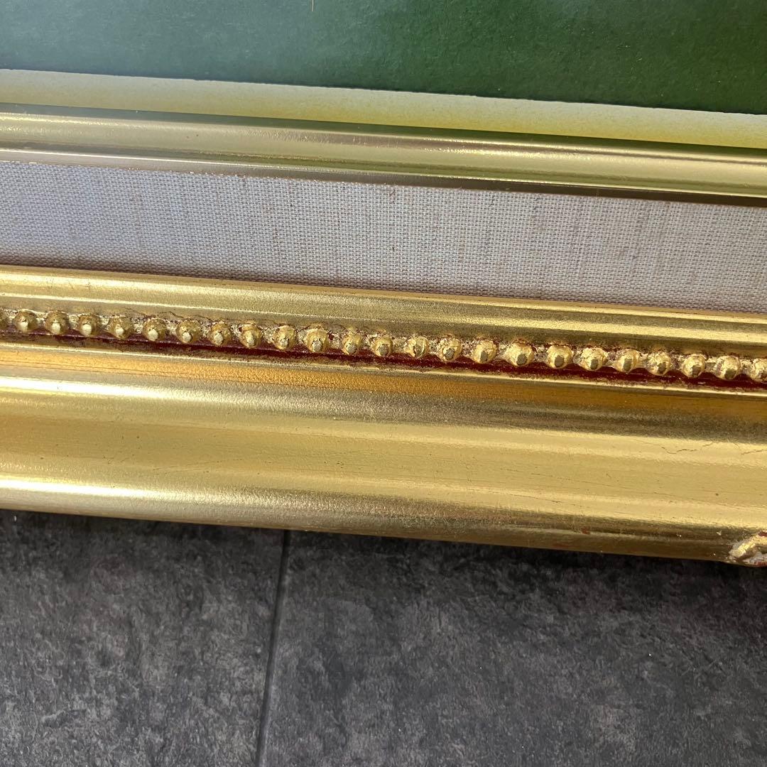 値下！未使用！額縁 金 ゴールド 油絵 アンティーク フレーム 木製 インテリア