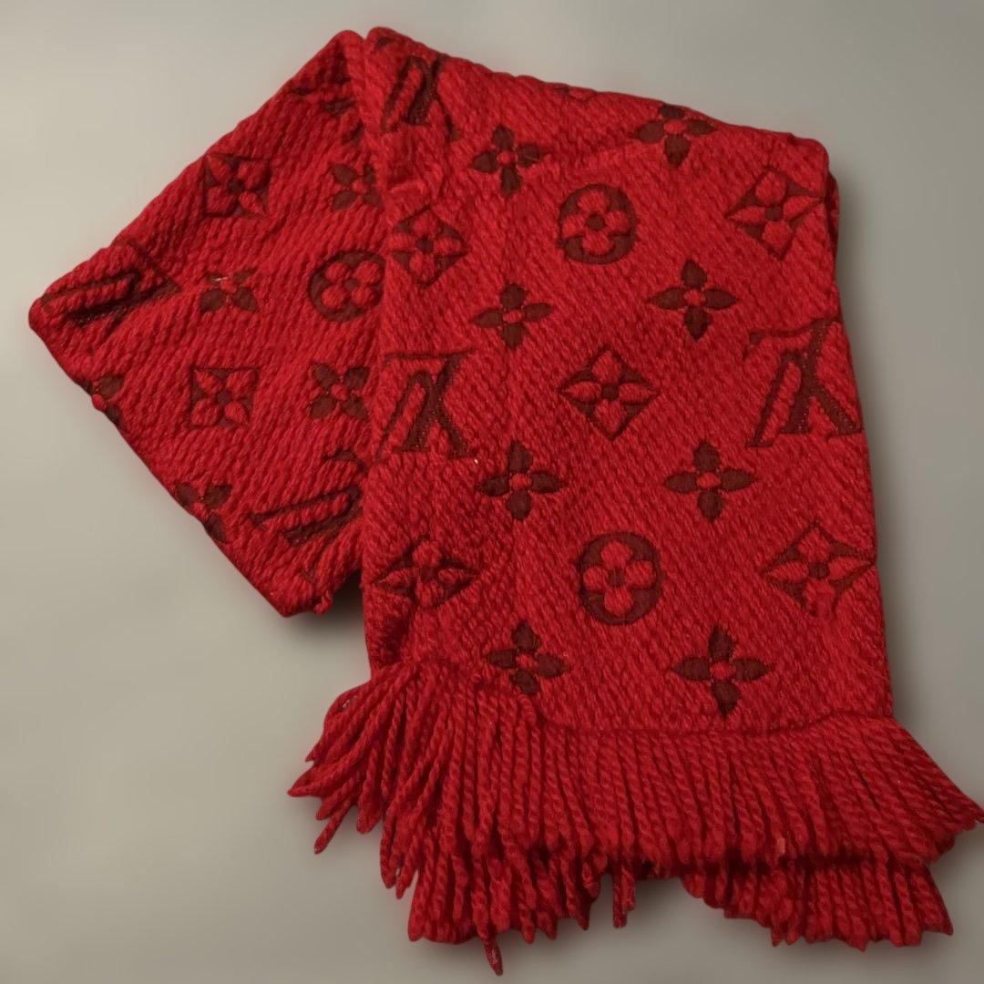 LOUIS VUITTON ルイヴィトン マフラー 赤