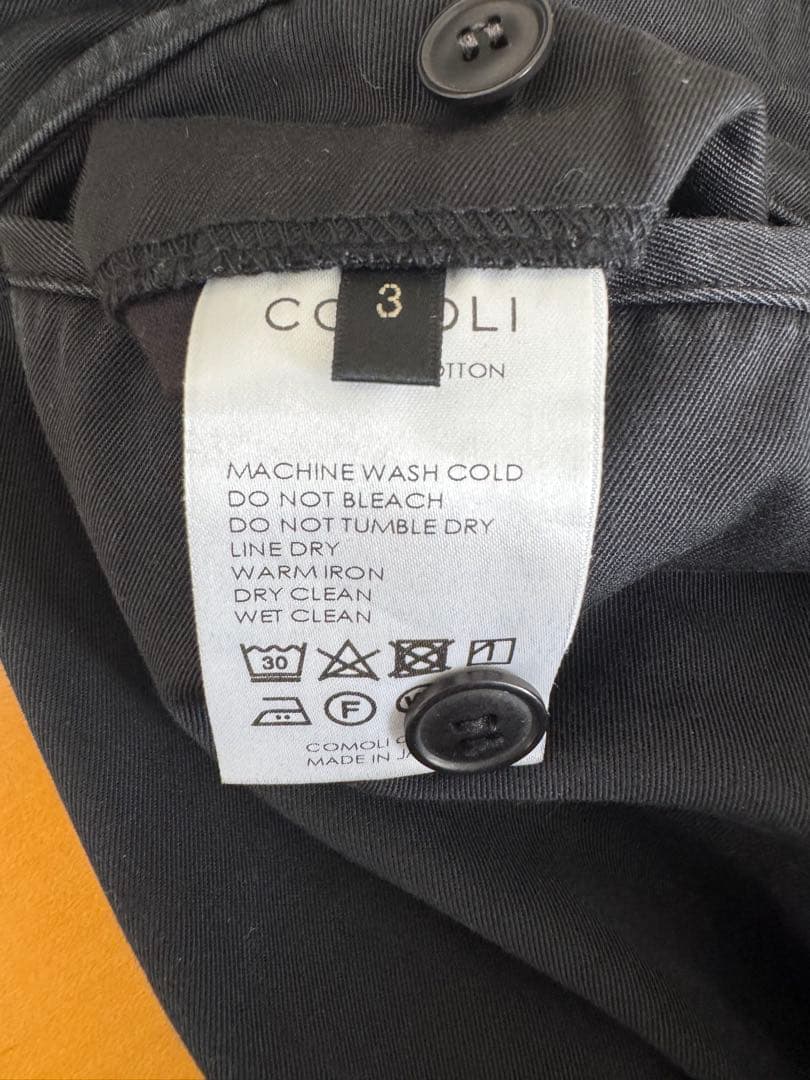 COMOLIコモリツイルワークパンツ3サイズ