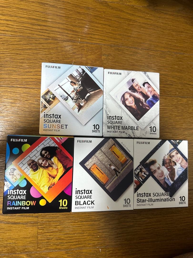 富士フイルム　チェキ　インスタックス　スクエア　バラエティー　5個セット