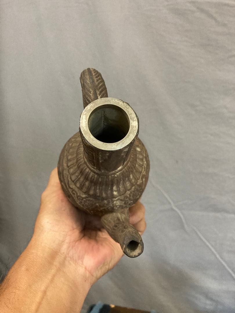 古琉球 水柱 覆輪直し 箱付き やちむん 壺屋 壷屋