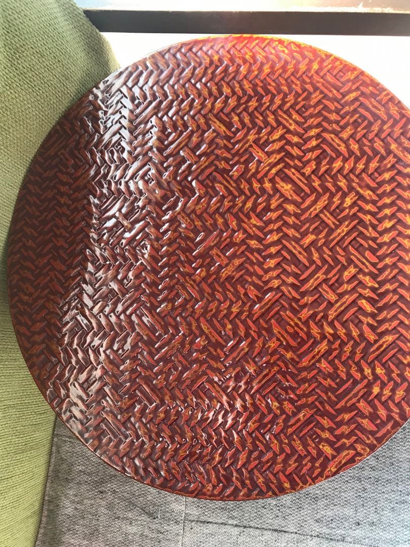 藍胎漆器　未使用に近い直径２９㎝工芸品