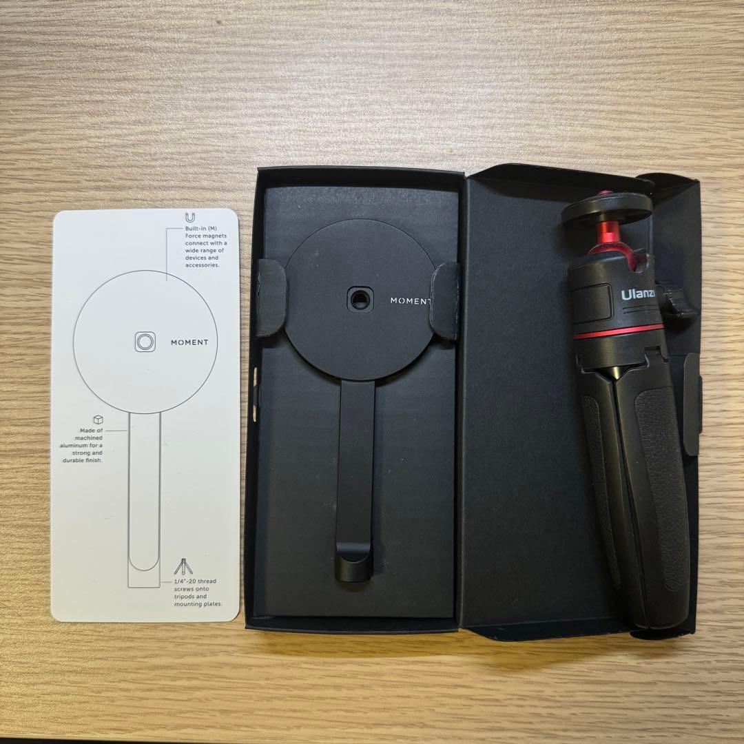 スマホアクセサリー MOMENT Tripodmount(MagSafe)+Ulanzi MT-08