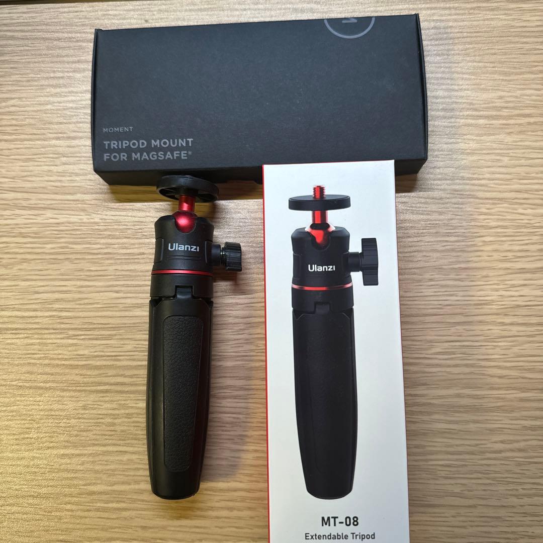 スマホアクセサリー MOMENT Tripodmount(MagSafe)+Ulanzi MT-08