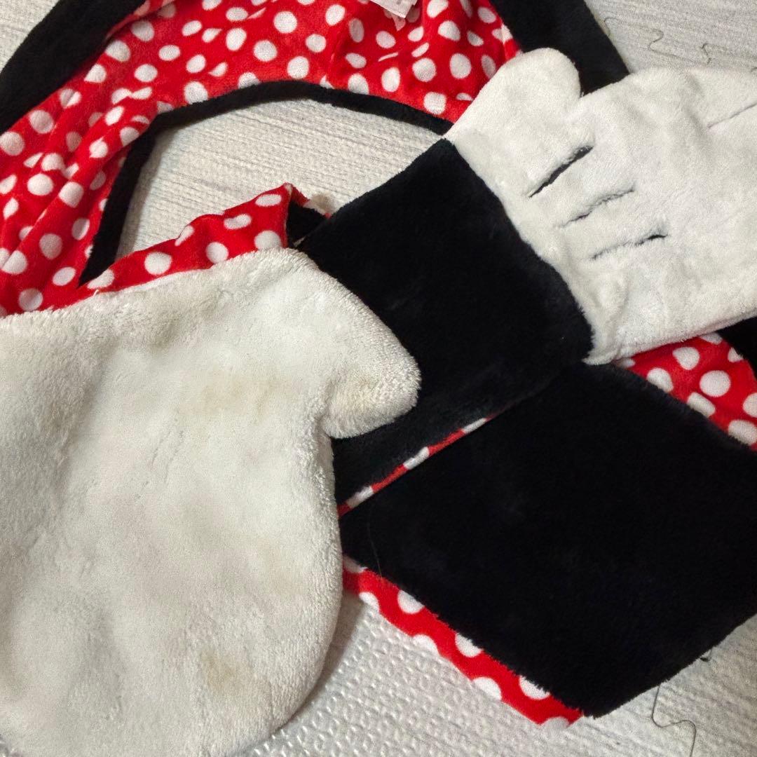 ディズニー ミニーマフラーキャップ