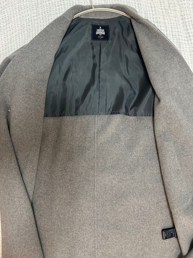 SLOBE IENA HAMILTONダブルフェイスロングチェスターコート　38