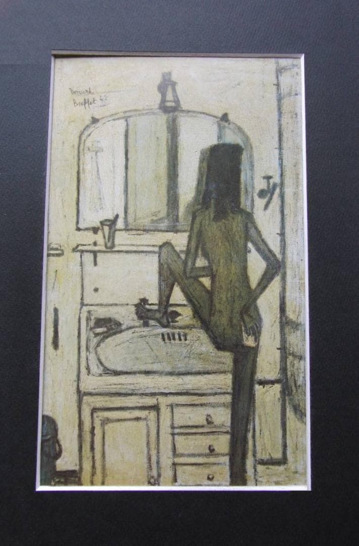 ベルナール・ビュッフェ、「Femme a sa toilette」