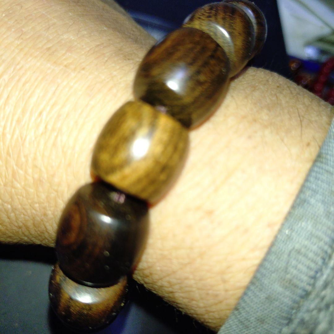 沈香ブレスレット ダークブラウン 鑑定書付き