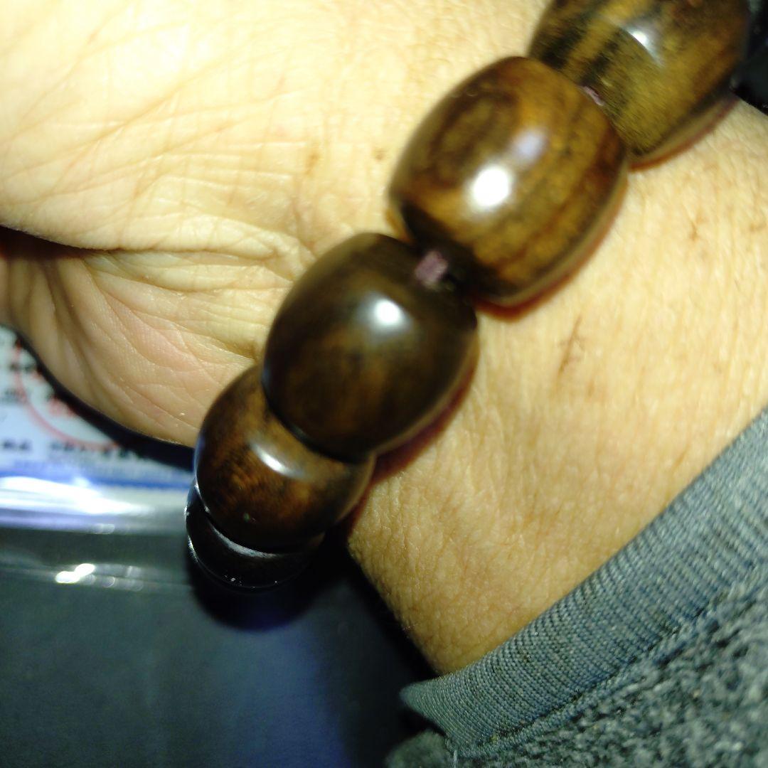 沈香ブレスレット ダークブラウン 鑑定書付き