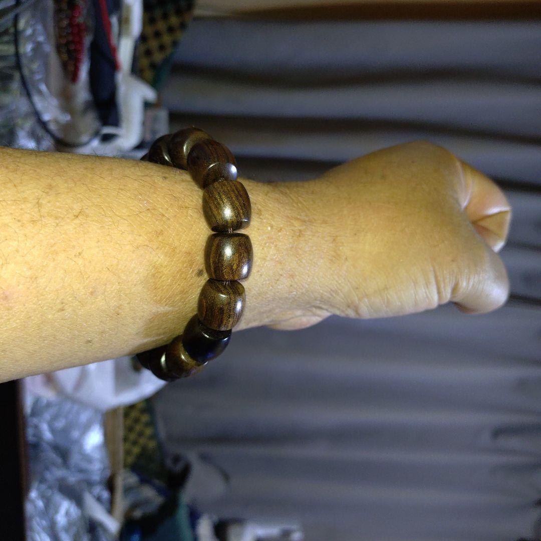 沈香ブレスレット ダークブラウン 鑑定書付き