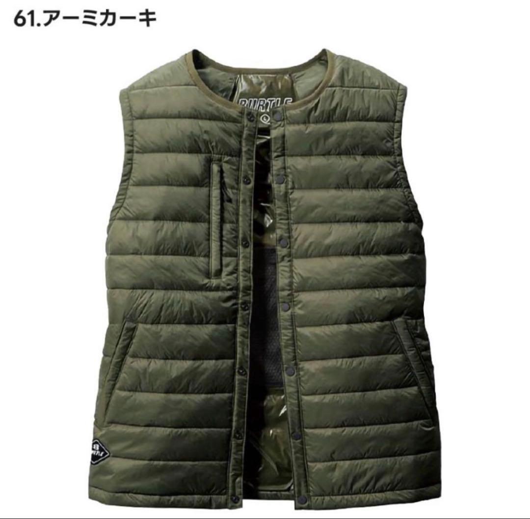 3点セットBURTLE 3254 Lアーミーカーキ ベスト　TC500 AC09