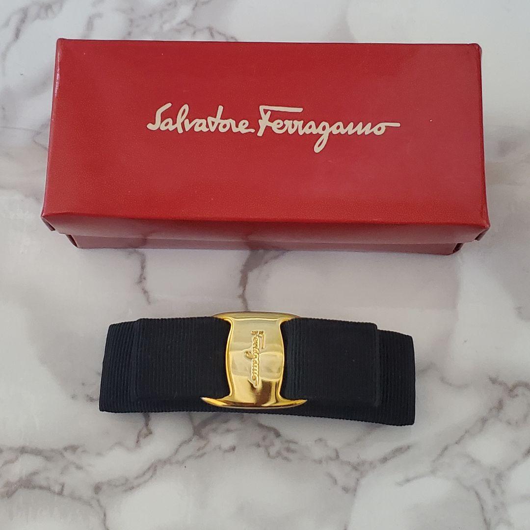 【美品】Salvatore Ferragamo バレッタ アクセサリーフェラガモ