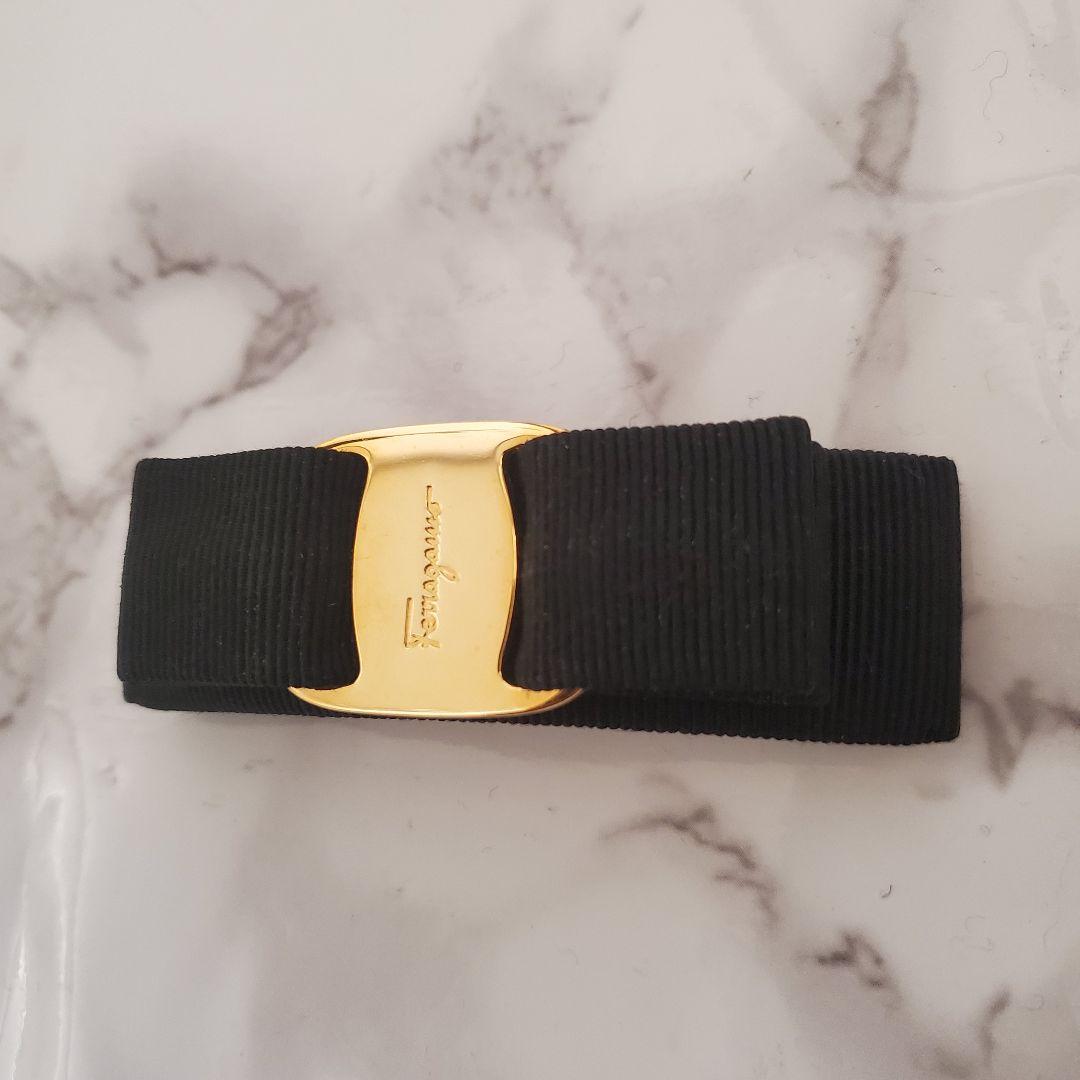 【美品】Salvatore Ferragamo バレッタ アクセサリーフェラガモ