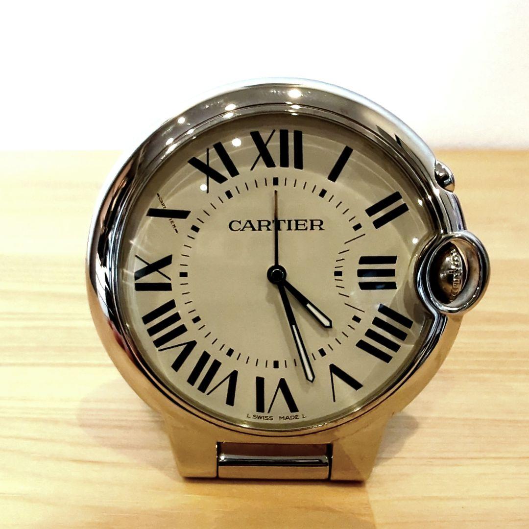 Cartier バロンブルー テーブルクロック置時計 シルバー