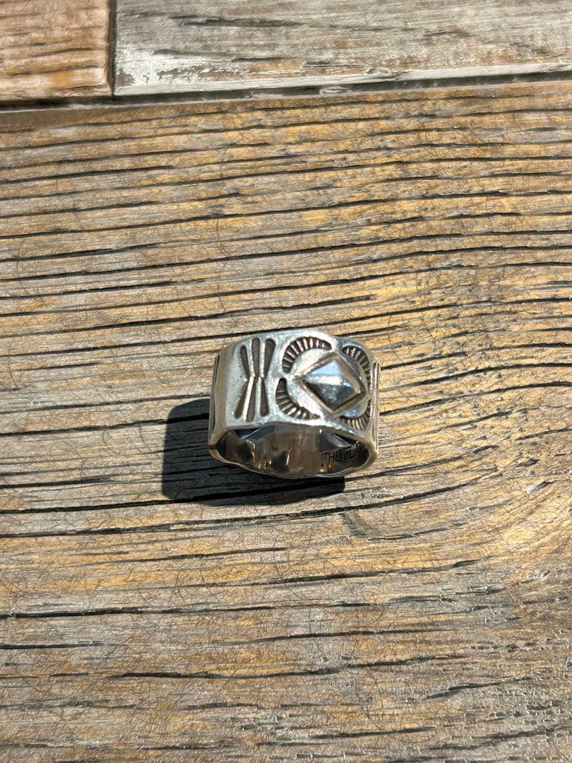 【希少】シルバー925リング　THE FLAT HEAD アメカジ　ナバホ