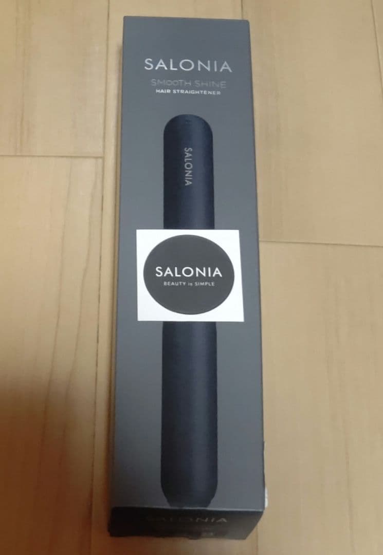 【新品 未使用】サロニア スムースシャイン ストレートアイロン ブラック