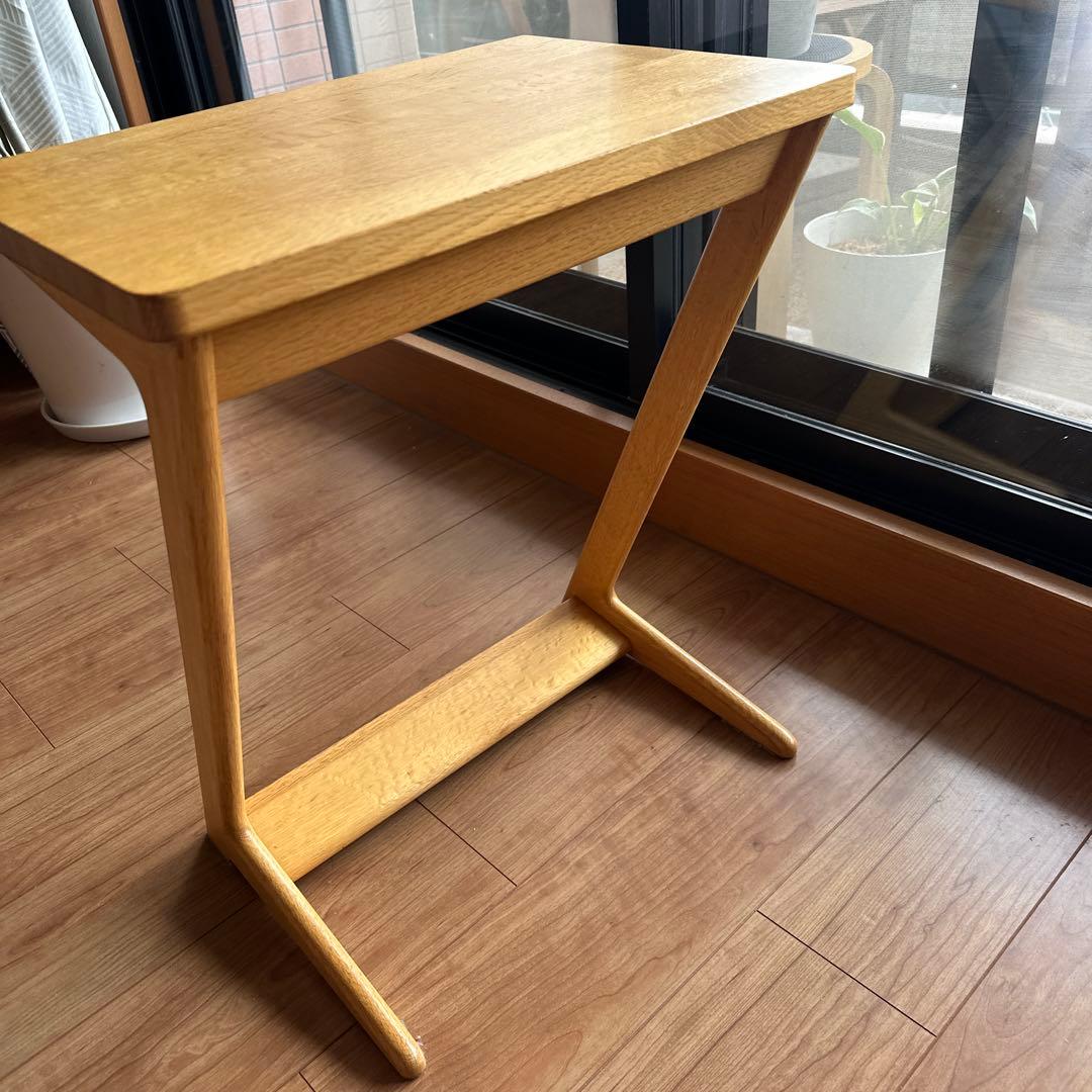 ナラ無垢材 サイドテーブル JOYSTYLE 天然木 ソファ用 北欧