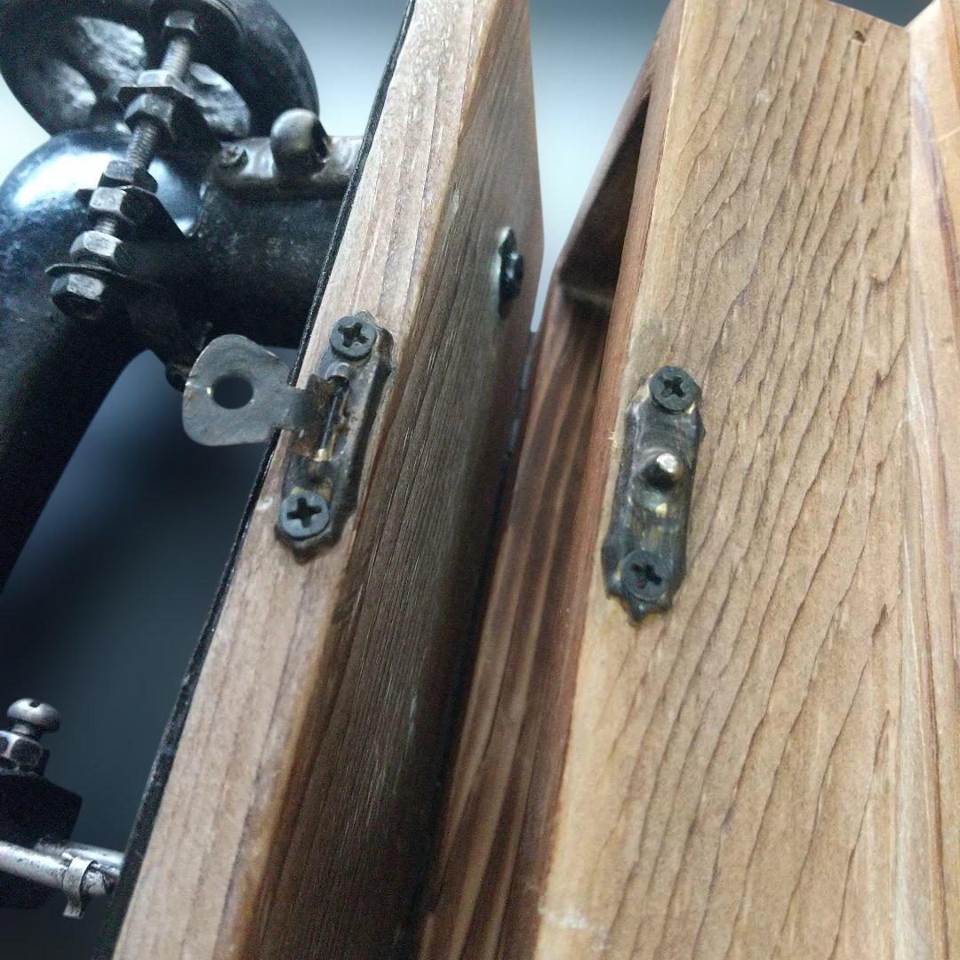 【 アンティーク 】 手動ミシン デザイン 小物入れ インテリア