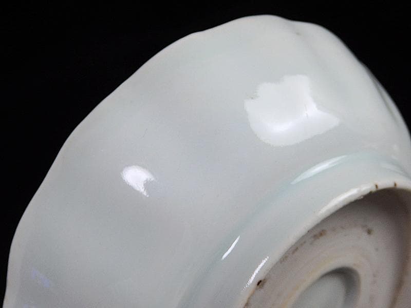 古伊万里　染付　割絵　菊の図　膾皿　３客　D760AS-BVk