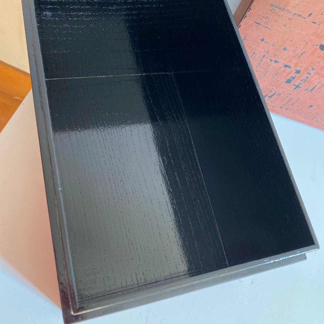 利休茶箱　根来塗り