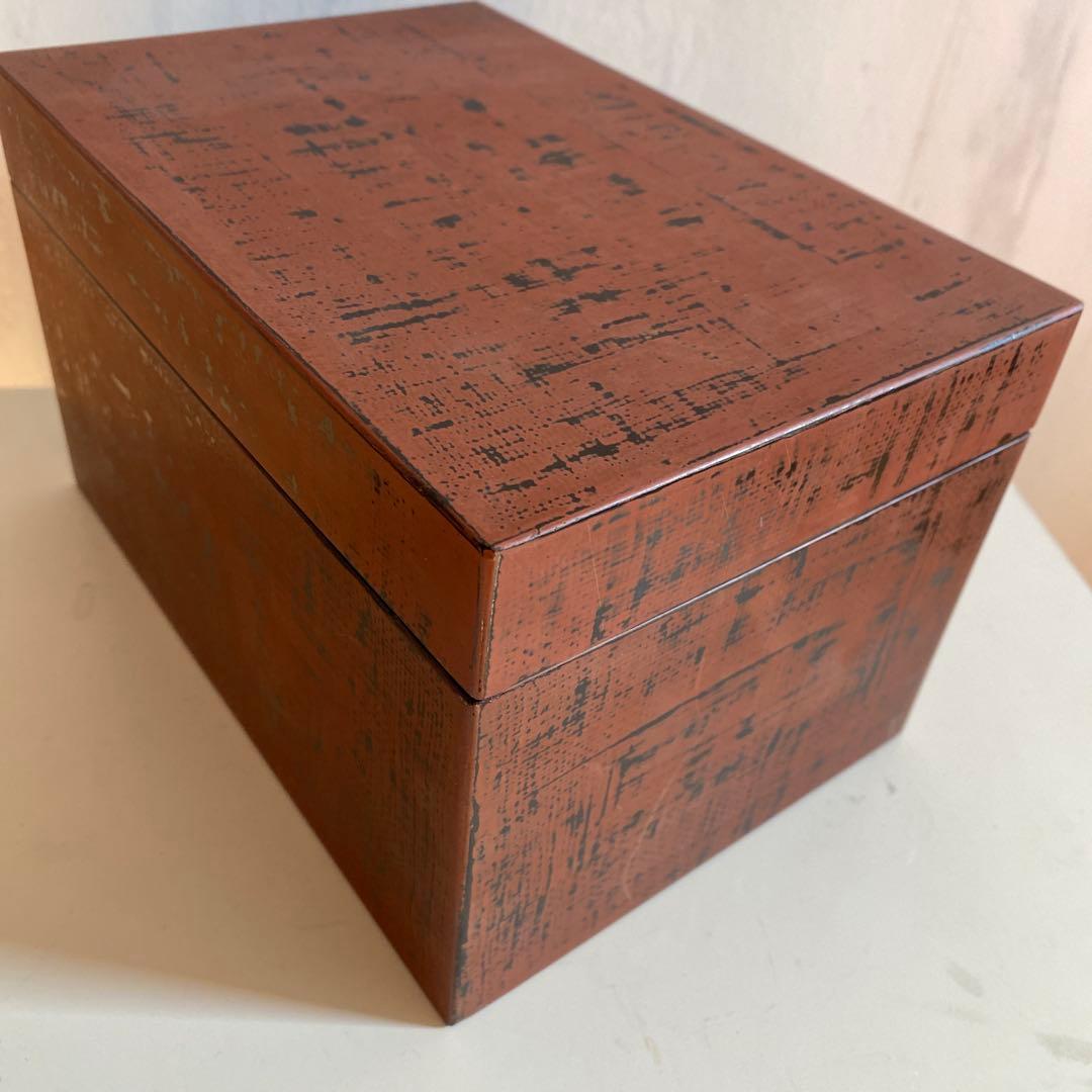 利休茶箱　根来塗り