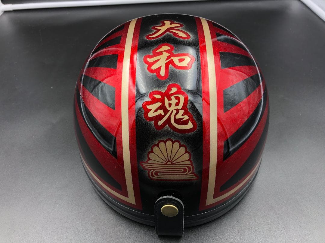 コルク半　カスタム　富士日章　三つボタン　黒赤　ラメ　高級クリヤ送料無料