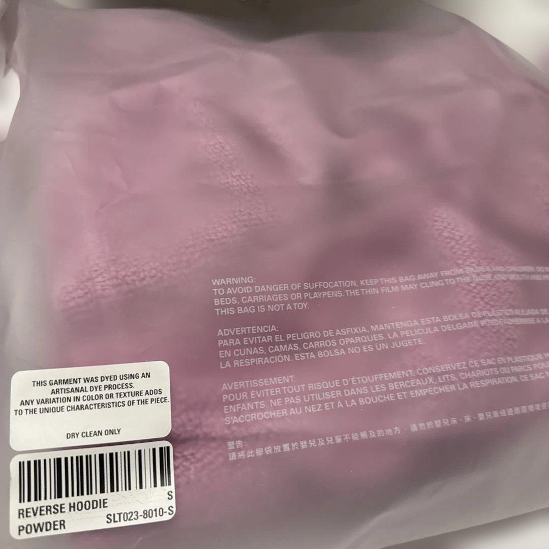 SKYLRK REVERSE HOODIE POWDER S パーカー　新品