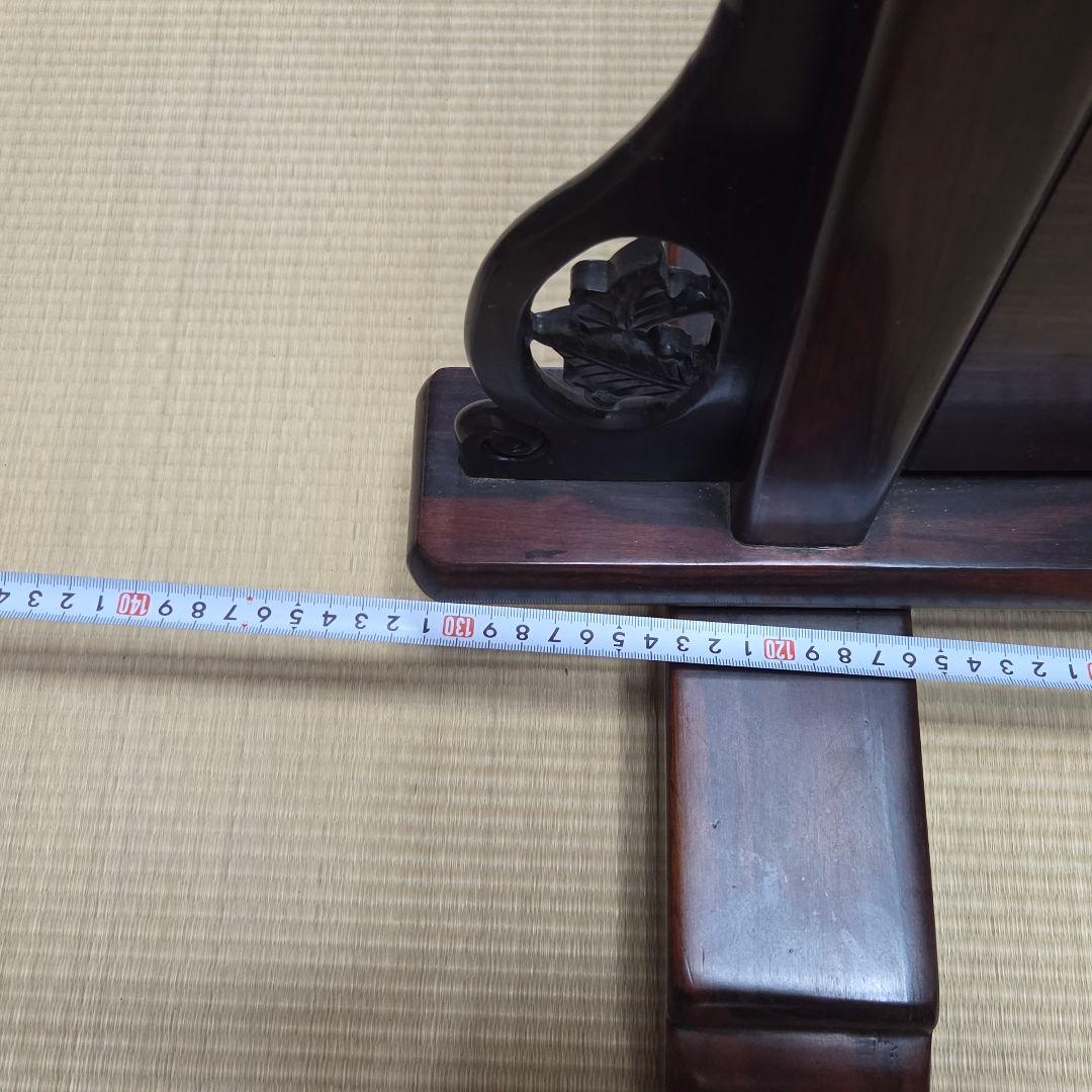 木製和風彫刻入り間仕切り