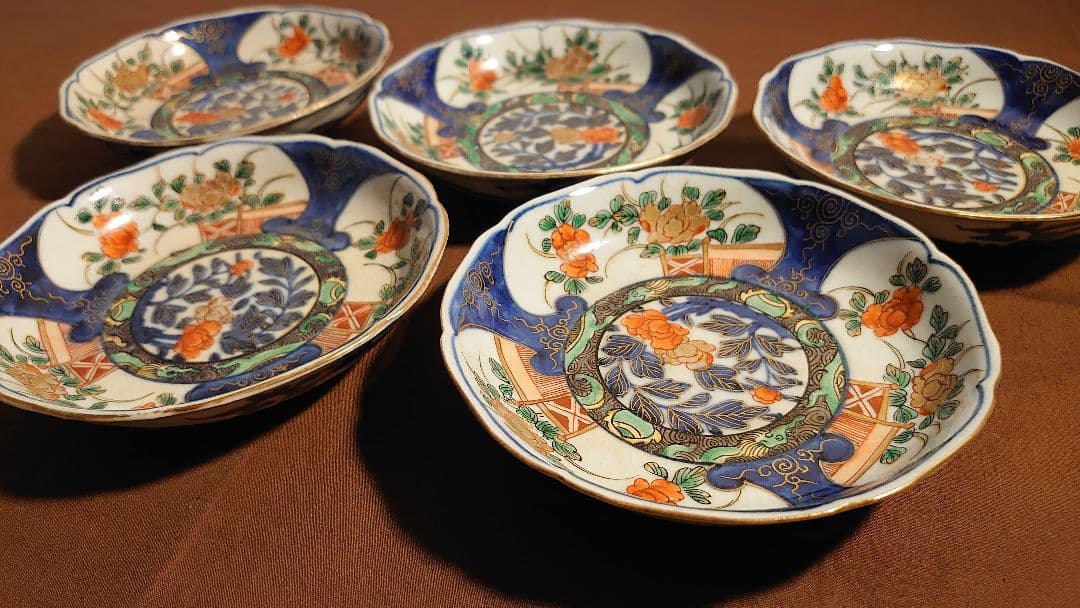 大聖寺伊万里　古伊万里　伊万里　豆皿　菓子皿　蔵出し　５客