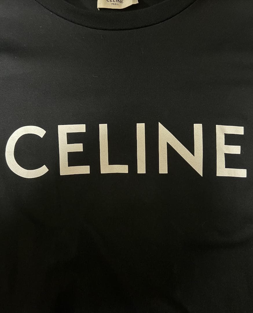 【国内正規品】CELINE ブラック ロゴ Tシャツ 定価8万
