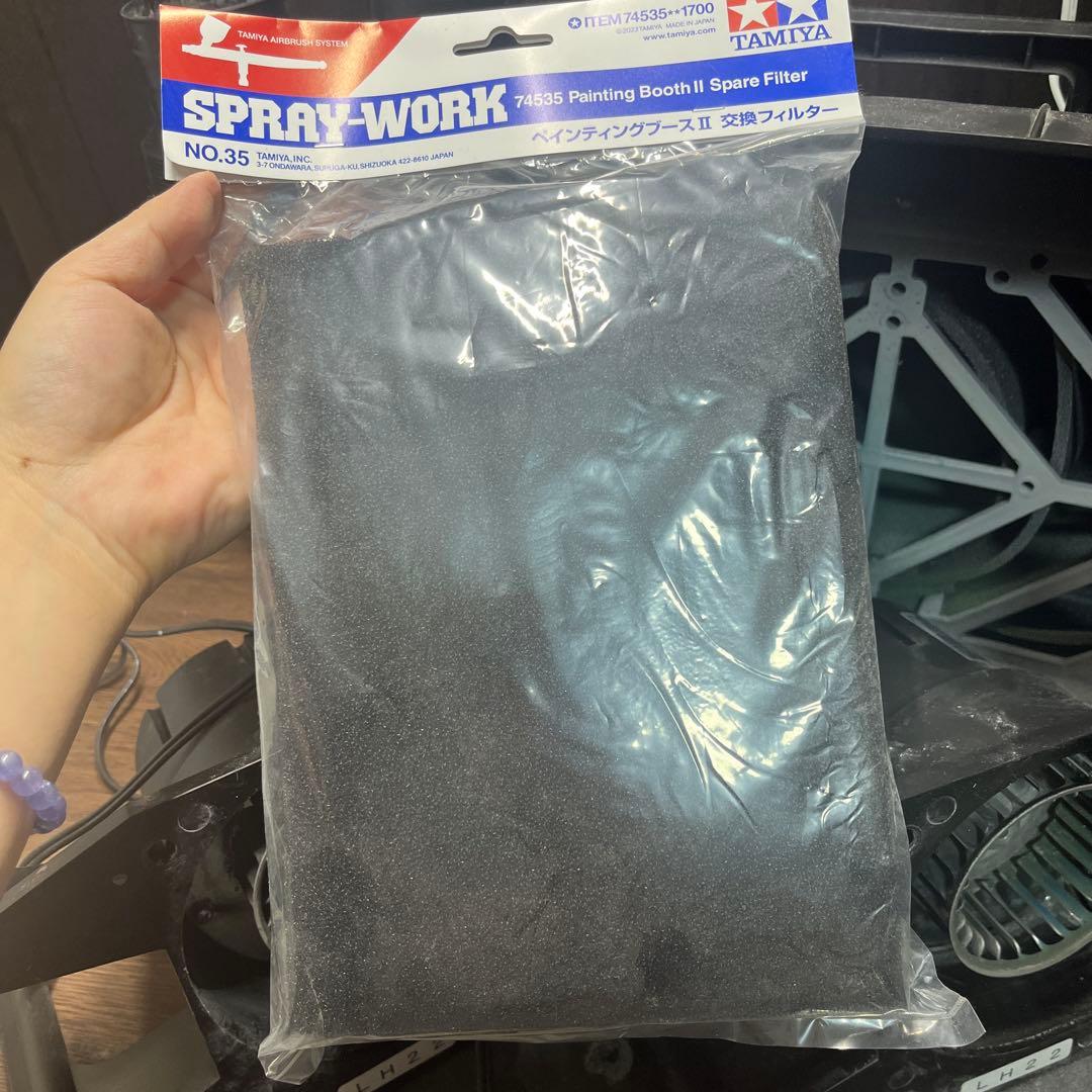 交換フィルター付き　タミヤ　ペインティングブースⅡ　ツインファン　塗装ブース