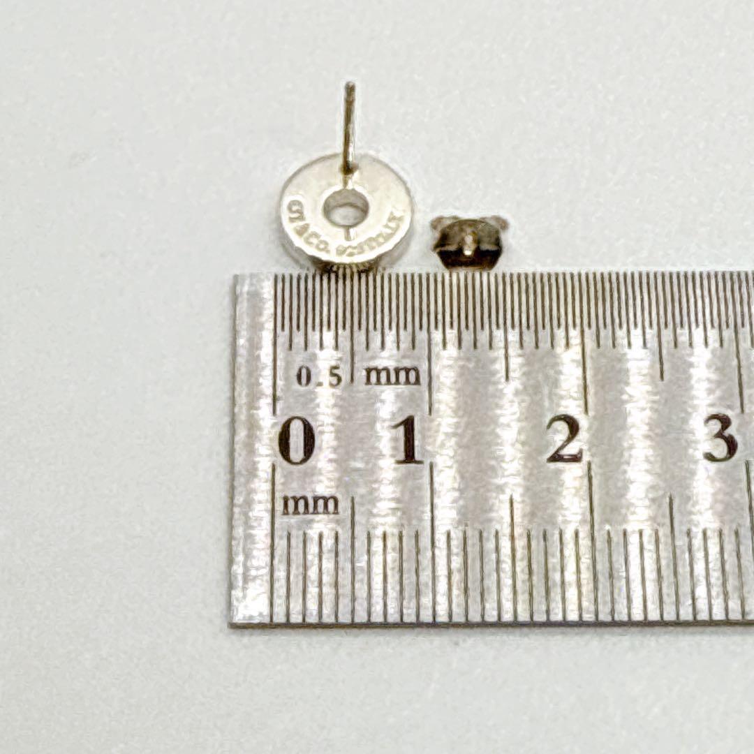 【美品 社外キャッチ】Tiffany&Co. サークル 1837 ピアス