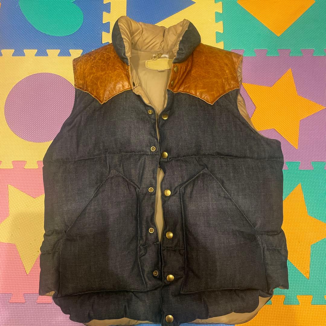 ロッキーマウンテン　ダウンベストデニム