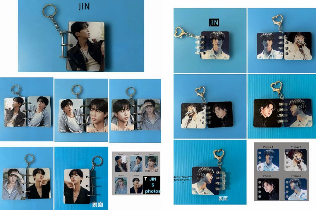 BTS JIN キャンバスポーチ（ブラック・ピンク）