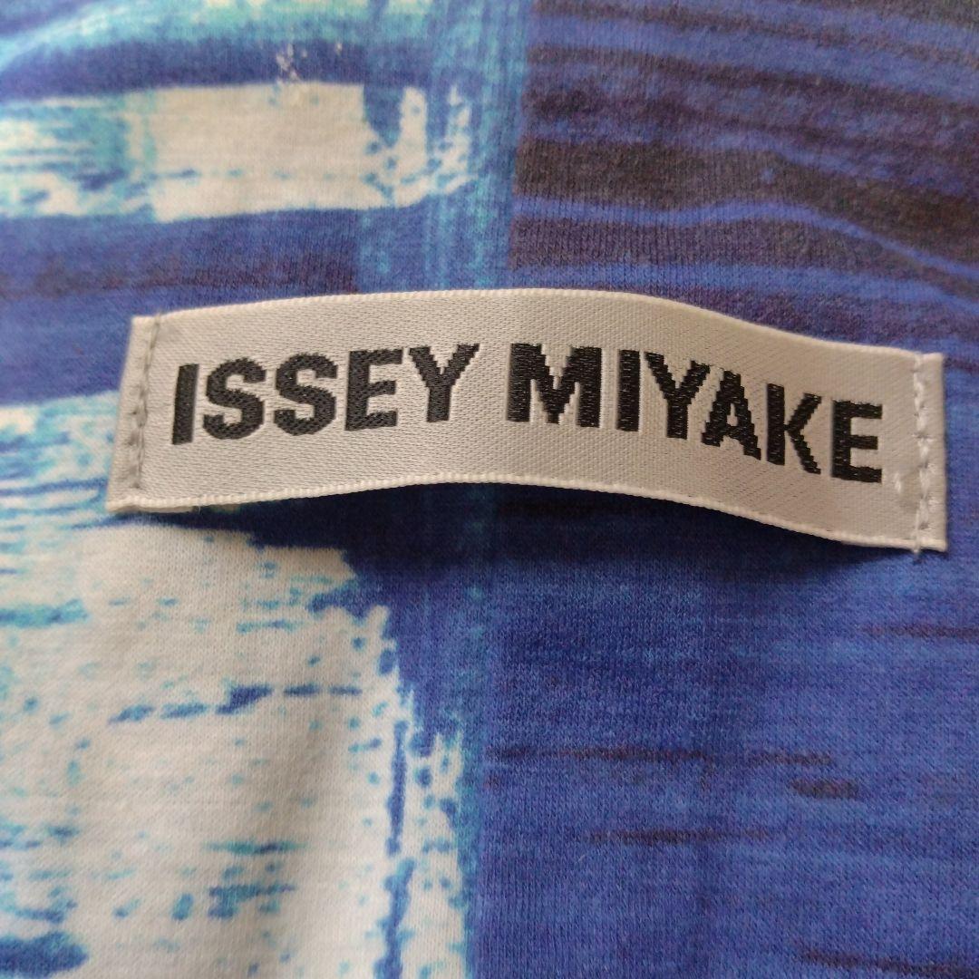 イッセイミヤケ　総柄ワイドパンツ