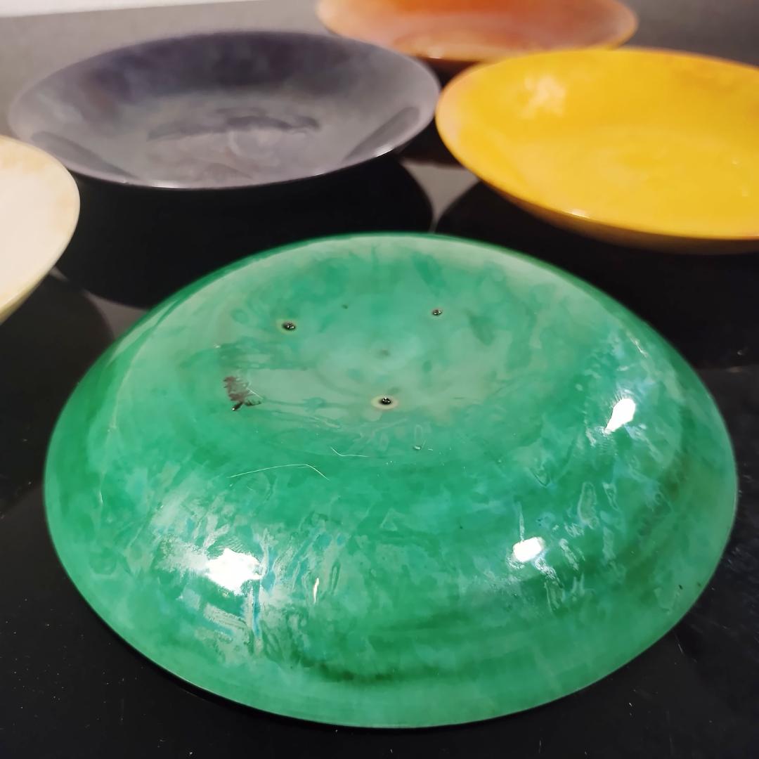 【極稀少】森野嘉光 銘々皿 5色 骨董 アンティーク 美品 入手困難 レトロ