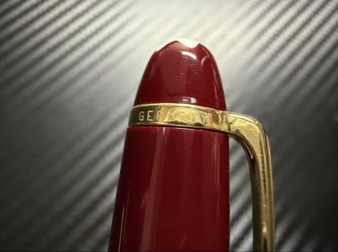 美品 モンブラン マイスターシュテュック 144 ボルドー 中白 M 万年筆