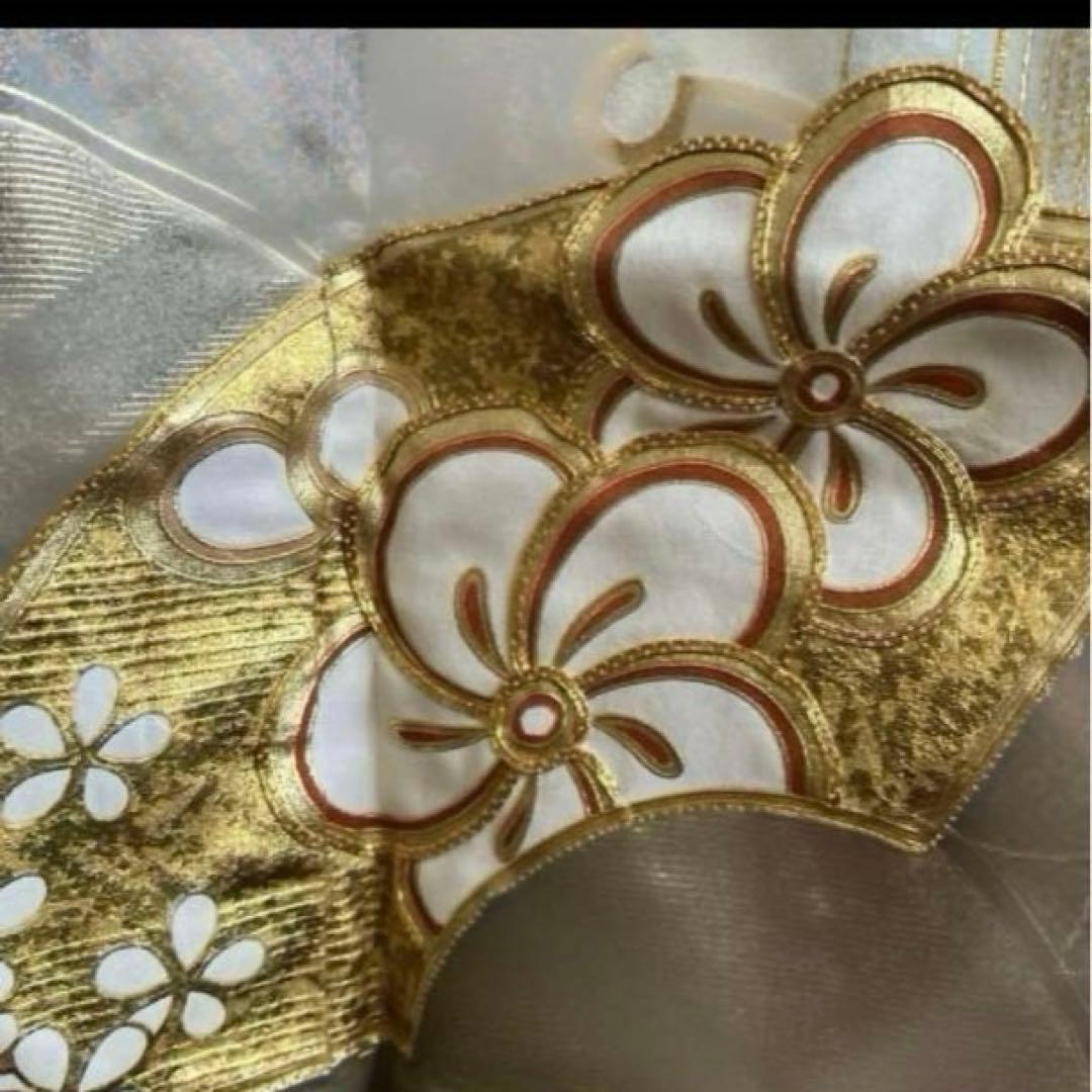 未使用 正絹 豪華振袖 華やかな金銀彩模様 手縫い156-166cmの方適用