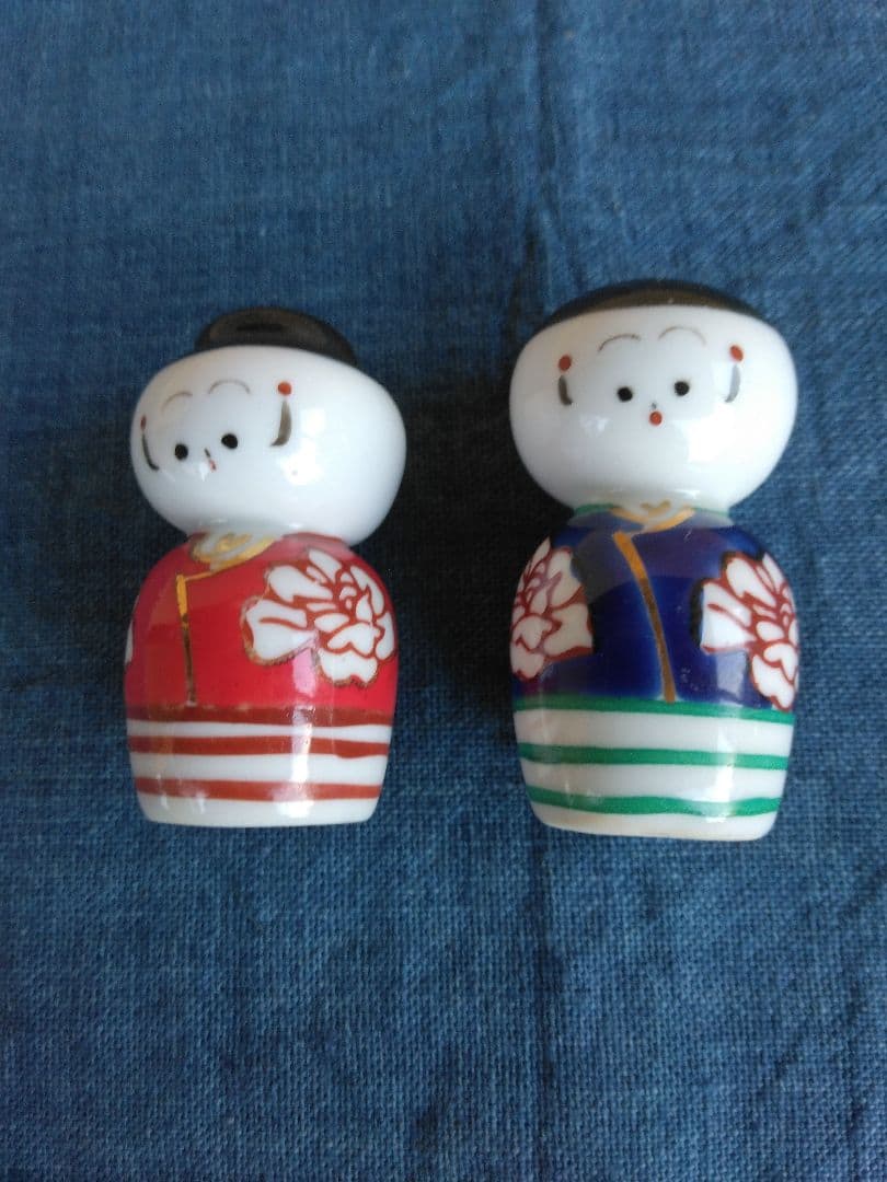 小さい磁器人形こけし10個まとめて。